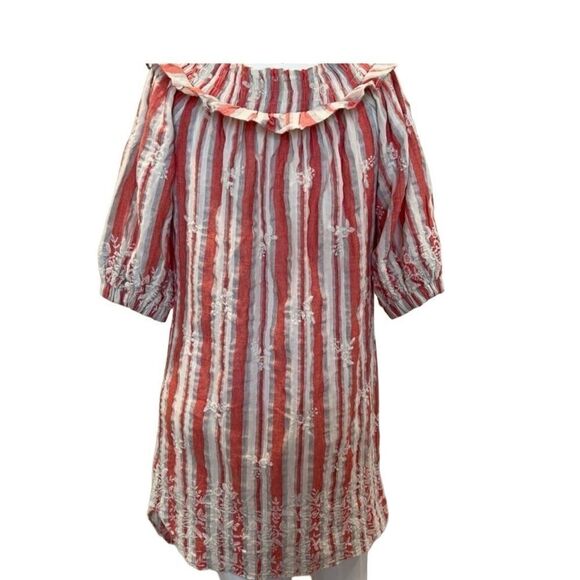 MISA Los Angelas Embroidered Smock Top Sz.S - Picture 3 of 5